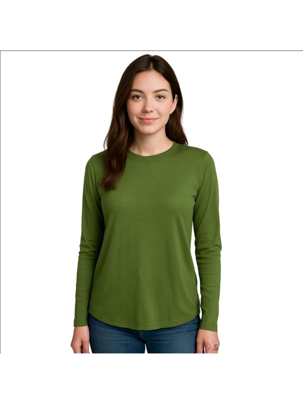 H by Halston Essentials Knit Top XXS Kelly Green
